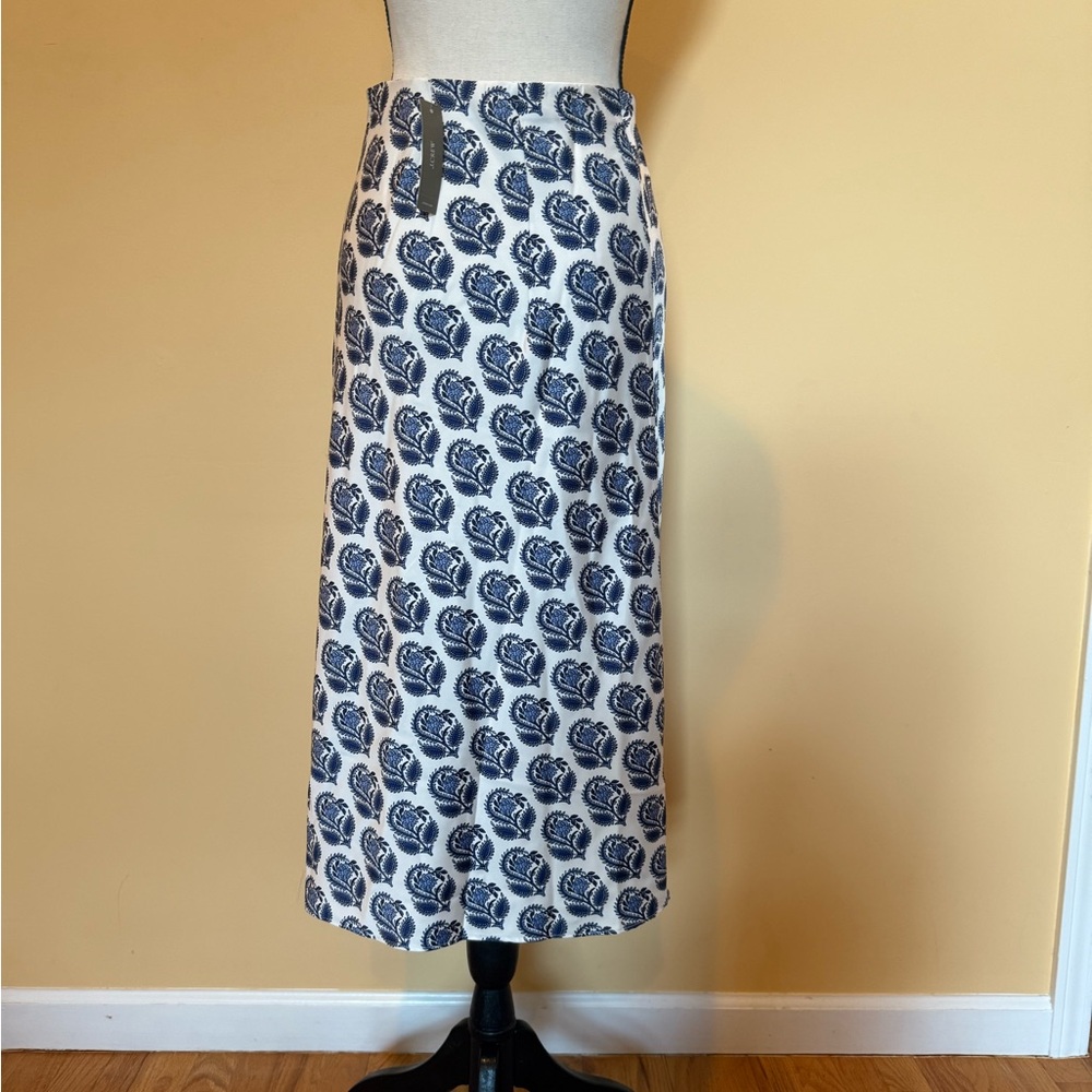 J. Crew Gwyneth Slip Skirt in Bouquet Block Print - Picture 3 of 5